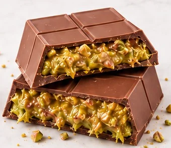 Cokelat Dubai dengan adonan kunafa